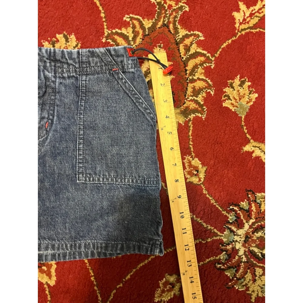 Vintage Embroidery Little Girl Ralph Lauren Denim Mini Preppy Skirt Size 10